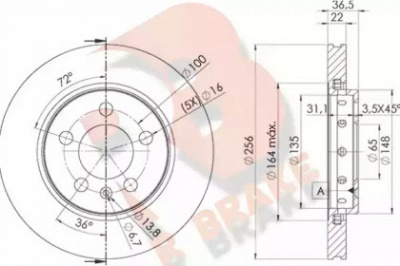 R BRAKE 78rbd24092 -  Тормозной диск